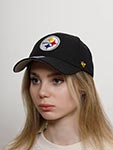 Бейсболка 47 BRAND арт. F-MVP25WBV-BK Pittsburgh Steelers NFL (черный / белый)
